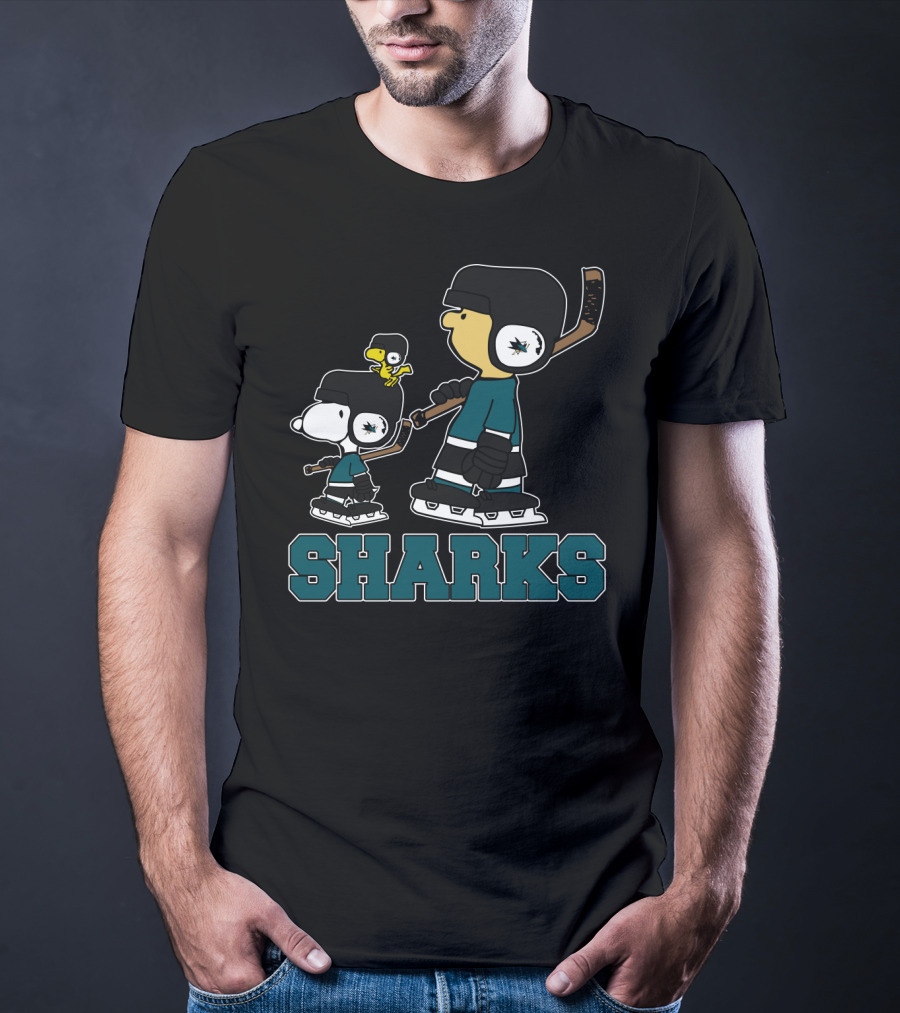 Snoopy Hockey San Jose Sharks Fans T-Shirt