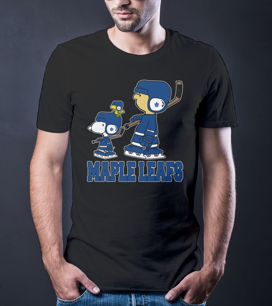 Snoopy Lucy Woodstock Toronto Maple Leafs Hockey Fans T-Shirt