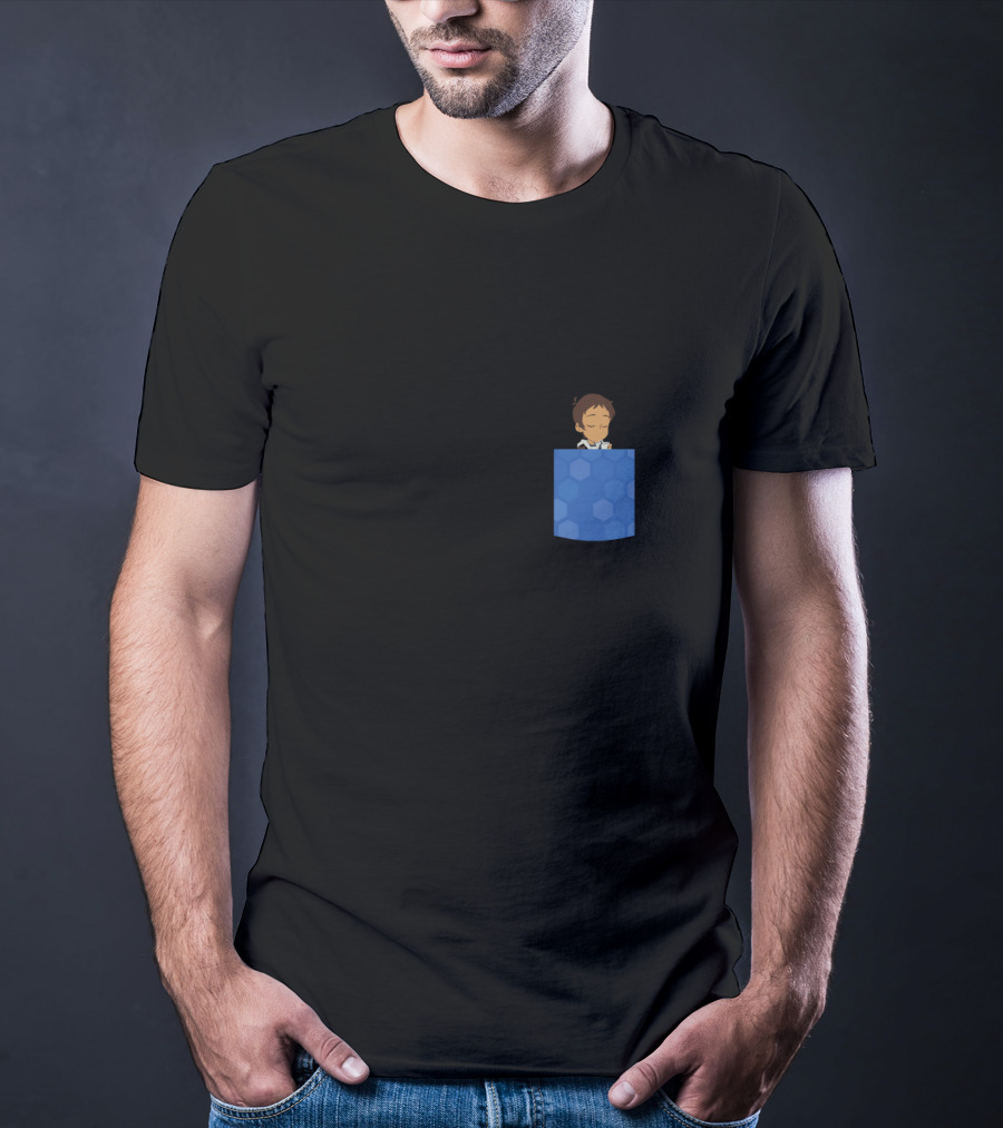 Voltron Legendary Defender Dreamworks Lance Blue Hexagon Pocket T-Shirt