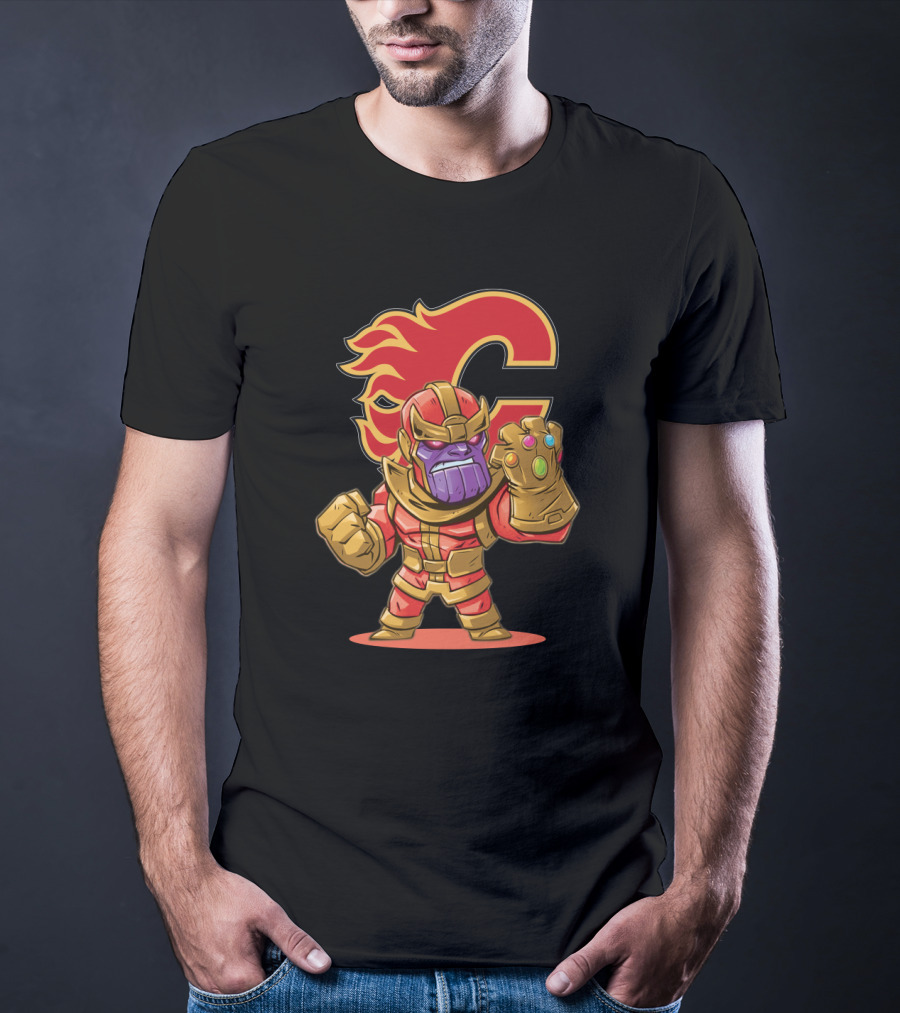 Thanos Calgary Flames Crossover T-Shirt