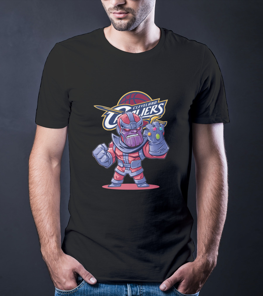 Cleveland Cavaliers Thanos Infinity Gauntlet Crossover Fans T-Shirt