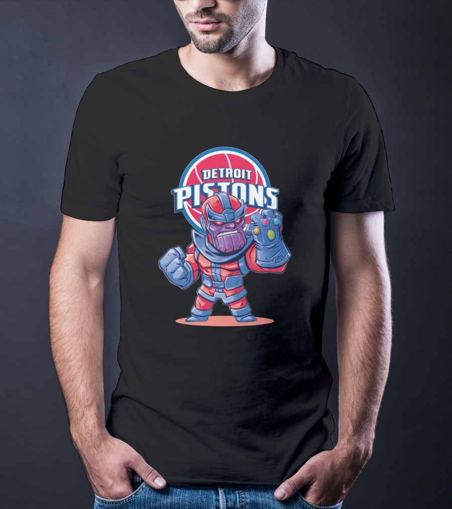 Thanos Pistons Nba Fans Mashup T-Shirt