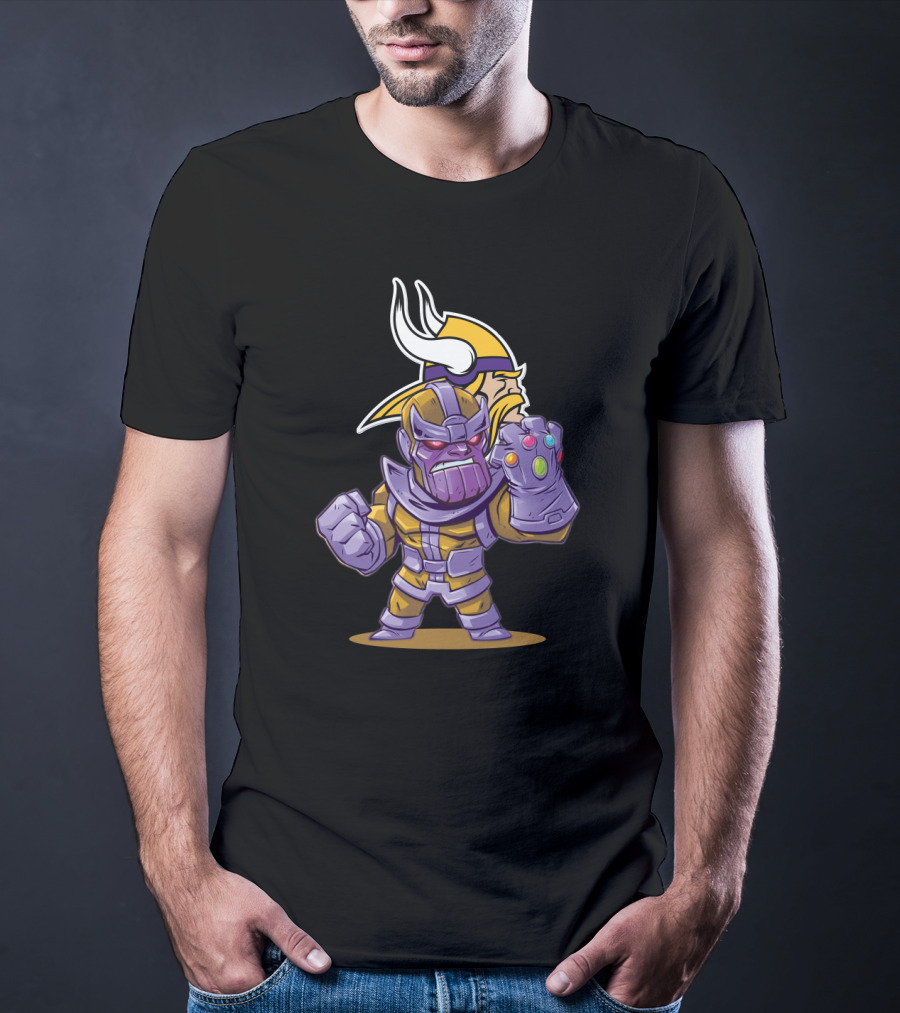 Thanos Minnesota Vikings Crossover T-Shirt