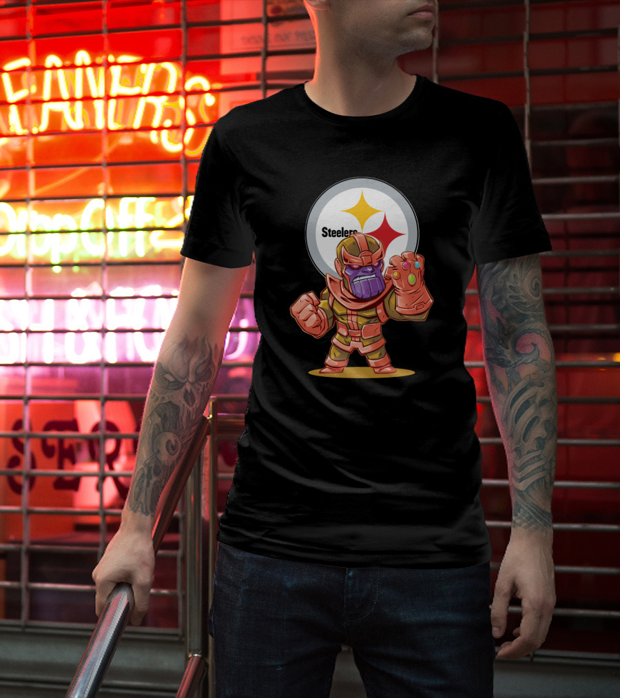 Thanos Infinity Gauntlet Steelers Fans Embrace T-Shirt