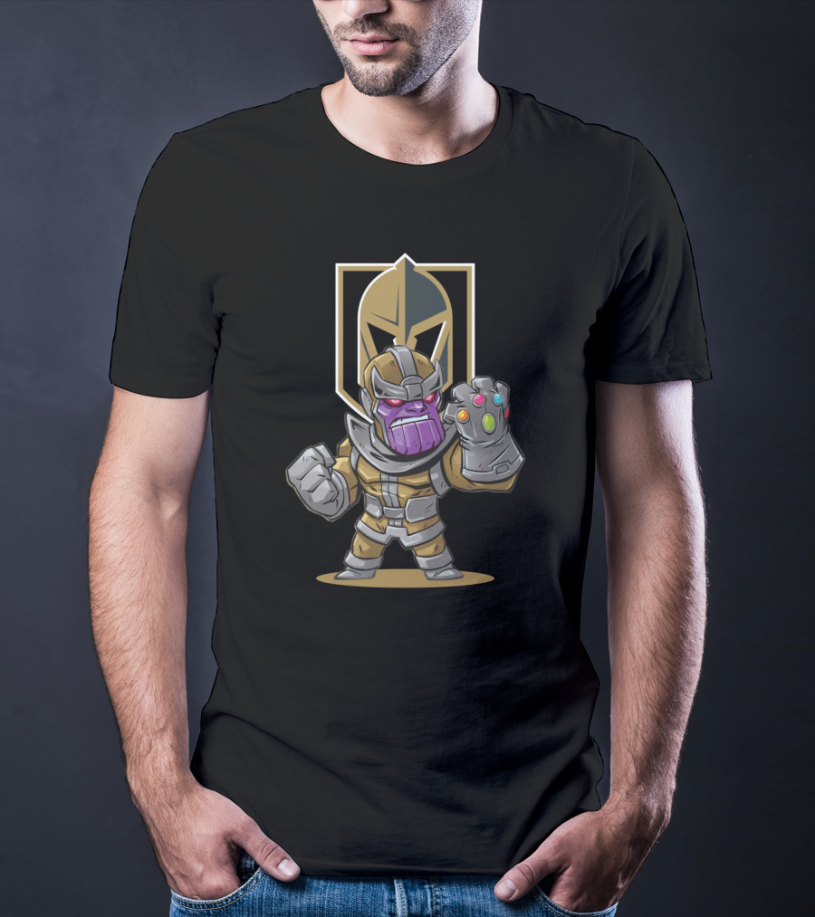 Thanos Vegas Golden Knights Crossover Fans T-Shirt