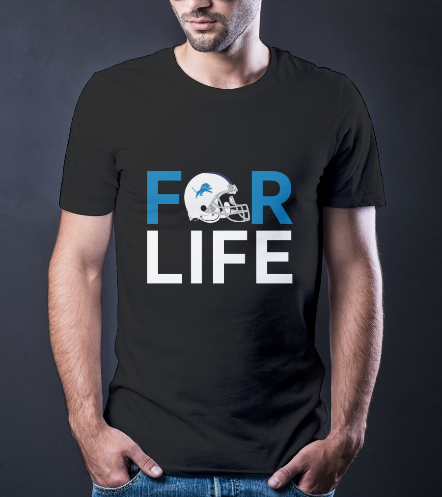 Detroit Lions Helmet For Life Fan Pride T-Shirt