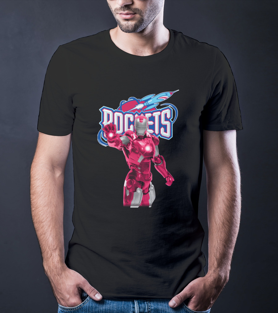 Iron Man Inspired Houston Rockets Enthusiast Gear T-Shirt
