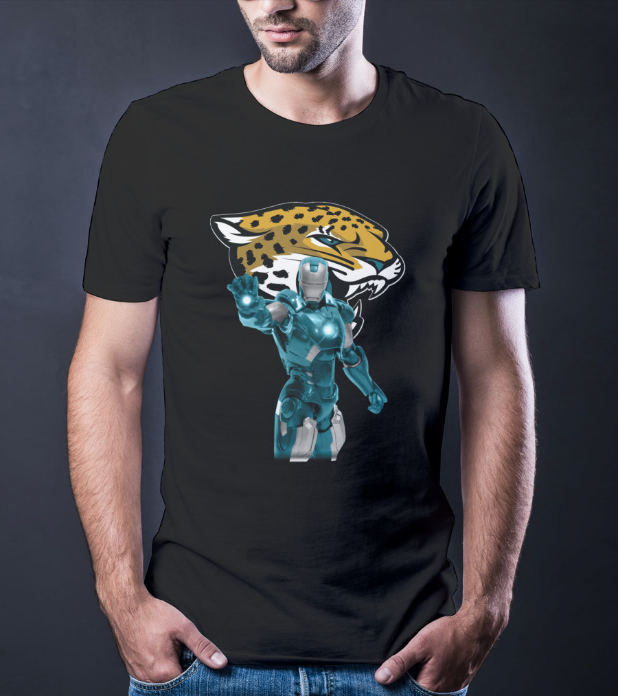 Iron Man Jacksonville Jaguars Fan Mashup T-Shirt