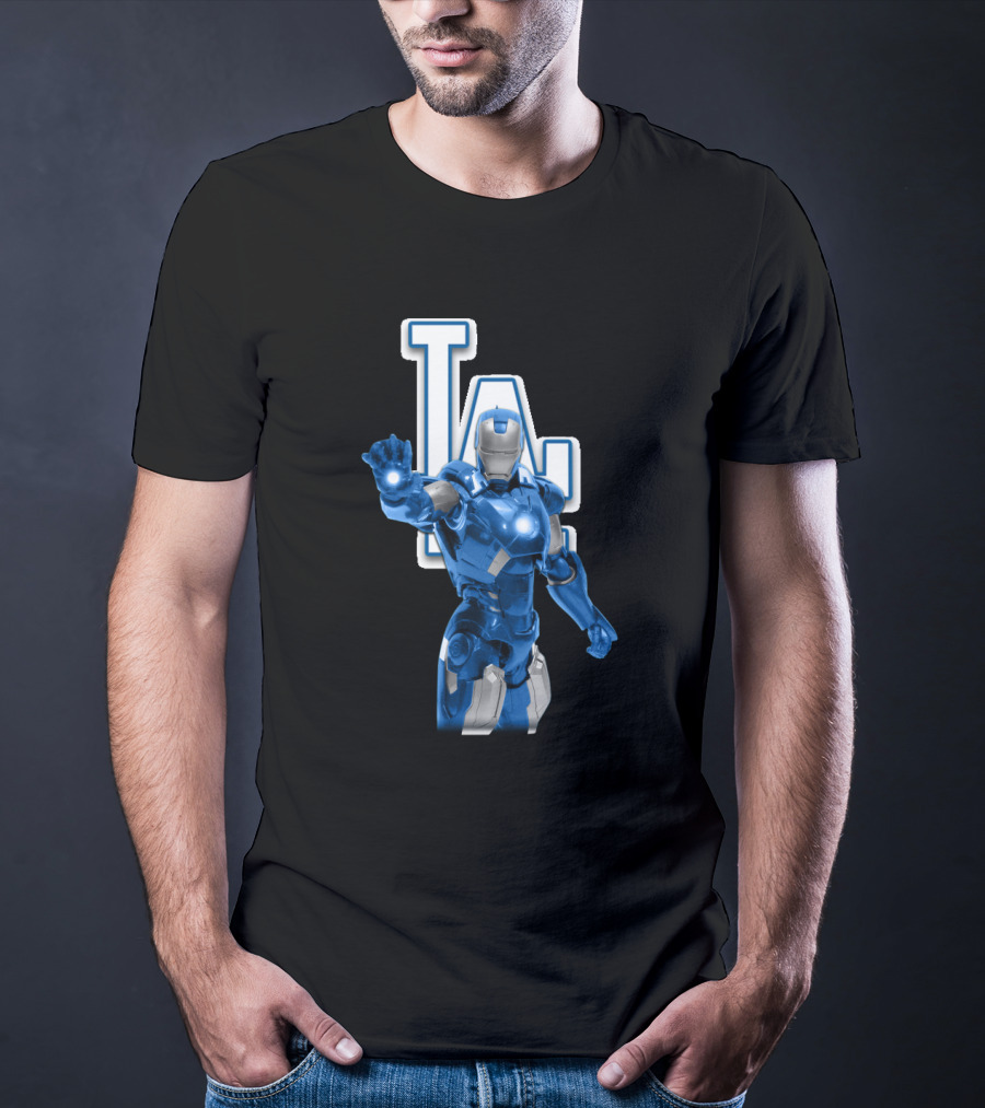 Los Angeles Dodgers Iron Man Hybrid With LA T-Shirt