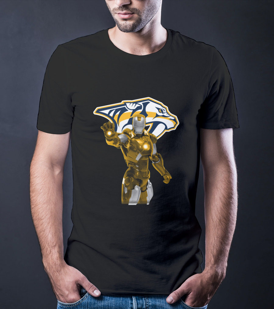 Nashville Predators Iron Man Collaboration T-Shirt