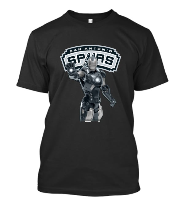 Iron Man Suit Up With San Antonio Spurs Fans T-Shirt