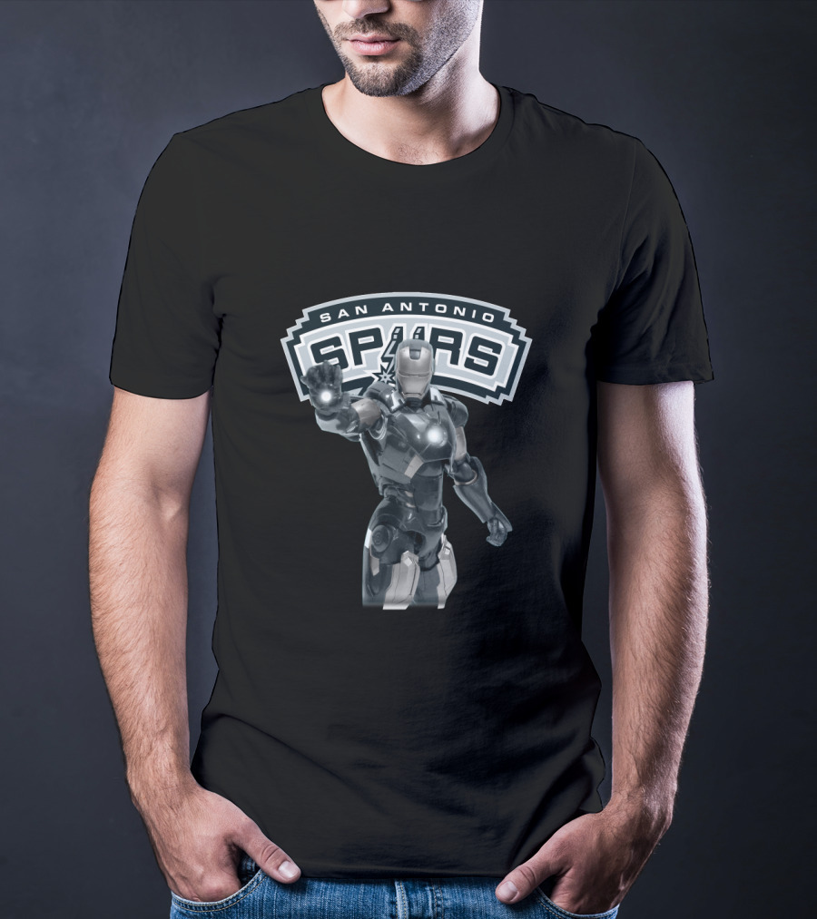 Iron Man Suit Up With San Antonio Spurs Fans T-Shirt