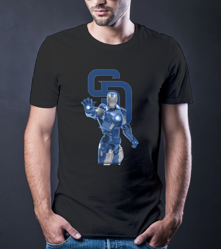San Diego Padres Iron Man Blue Armor T-Shirt