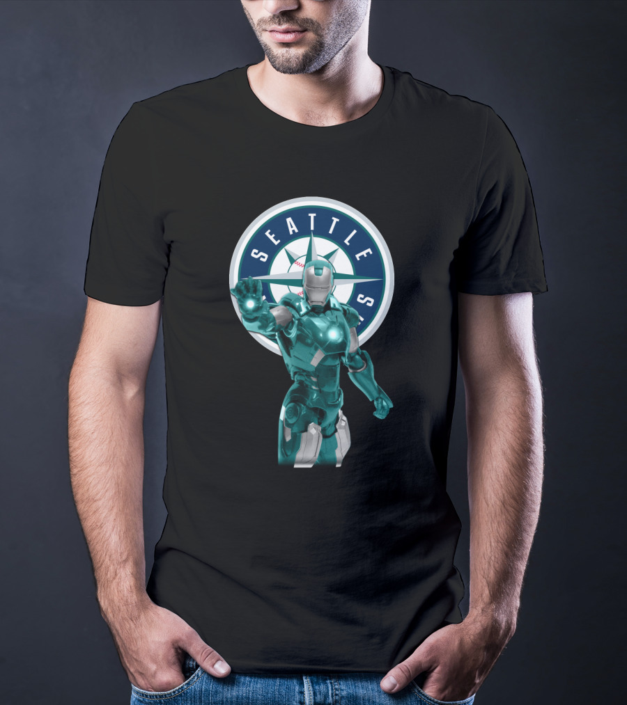 Seattle Mariners Iron Man Crossover T-Shirt