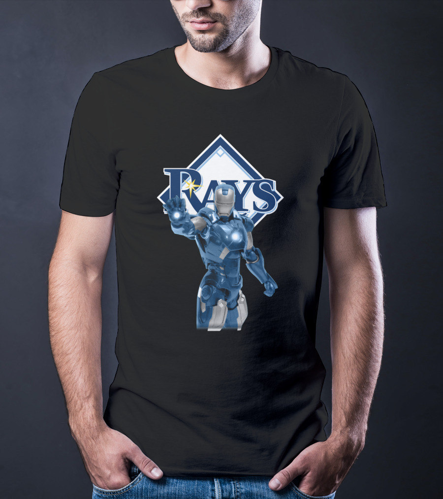 Tampa Bay Rays Iron Man Crossover Marvel Baseball Collaboration T-Shirt
