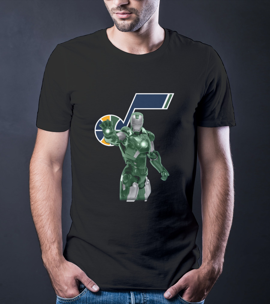 Iron Man Utah Jazz Superhero Edition For Fans T-Shirt
