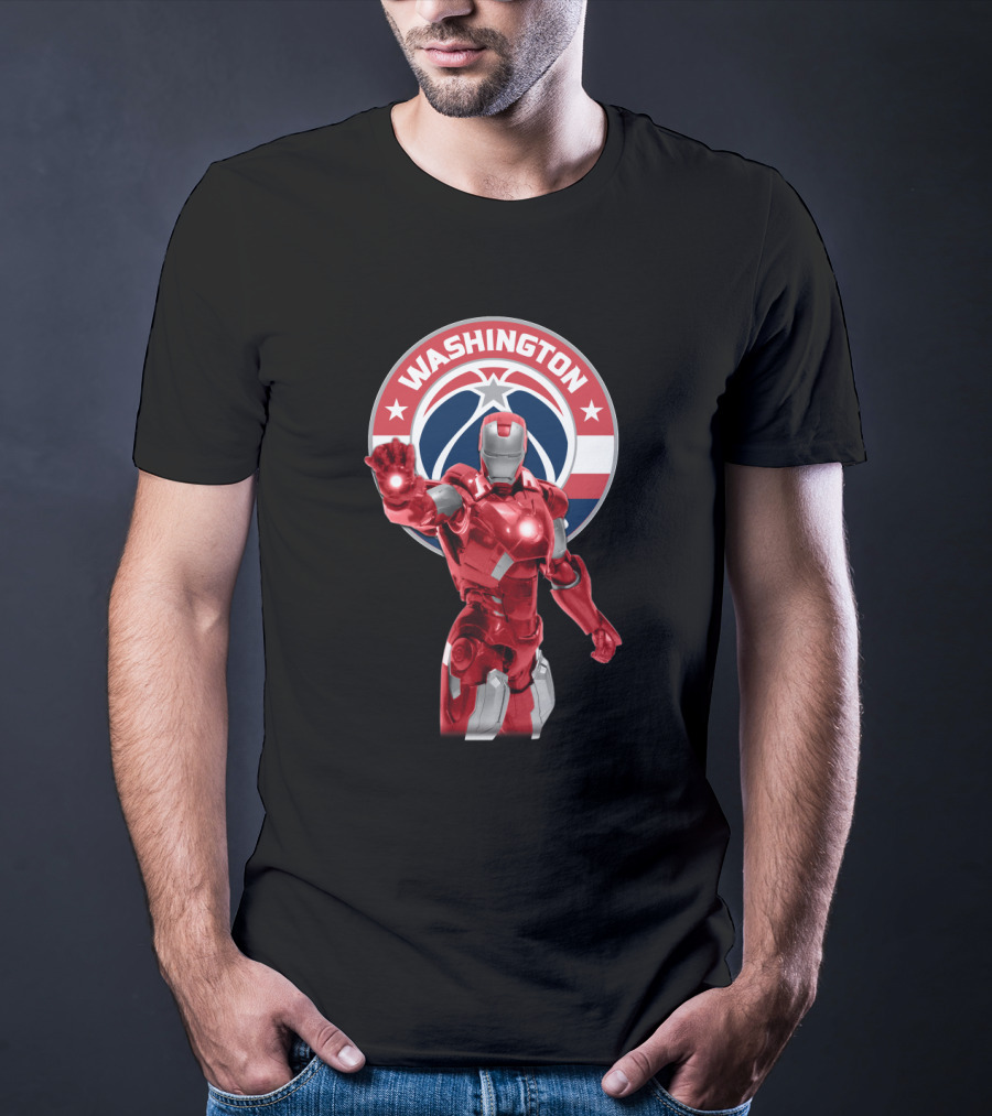 Washington Wizards Iron Man Crossover For Fans T-Shirt