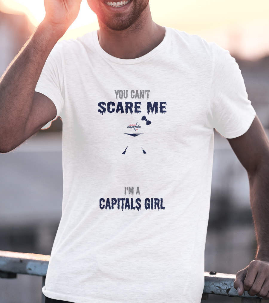 Jason Voorhees Hockey Mask You Can't Scare Me I'm A Capitals Girl T-Shirt