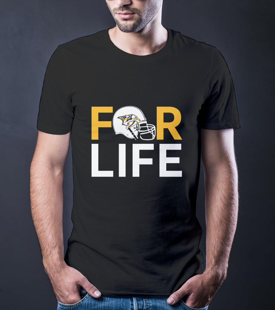 Nashville Predators Helmet Icon For Life T-Shirt