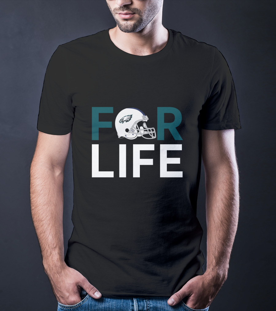Philadelphia Eagles Helmet For Life For Fans T-Shirt