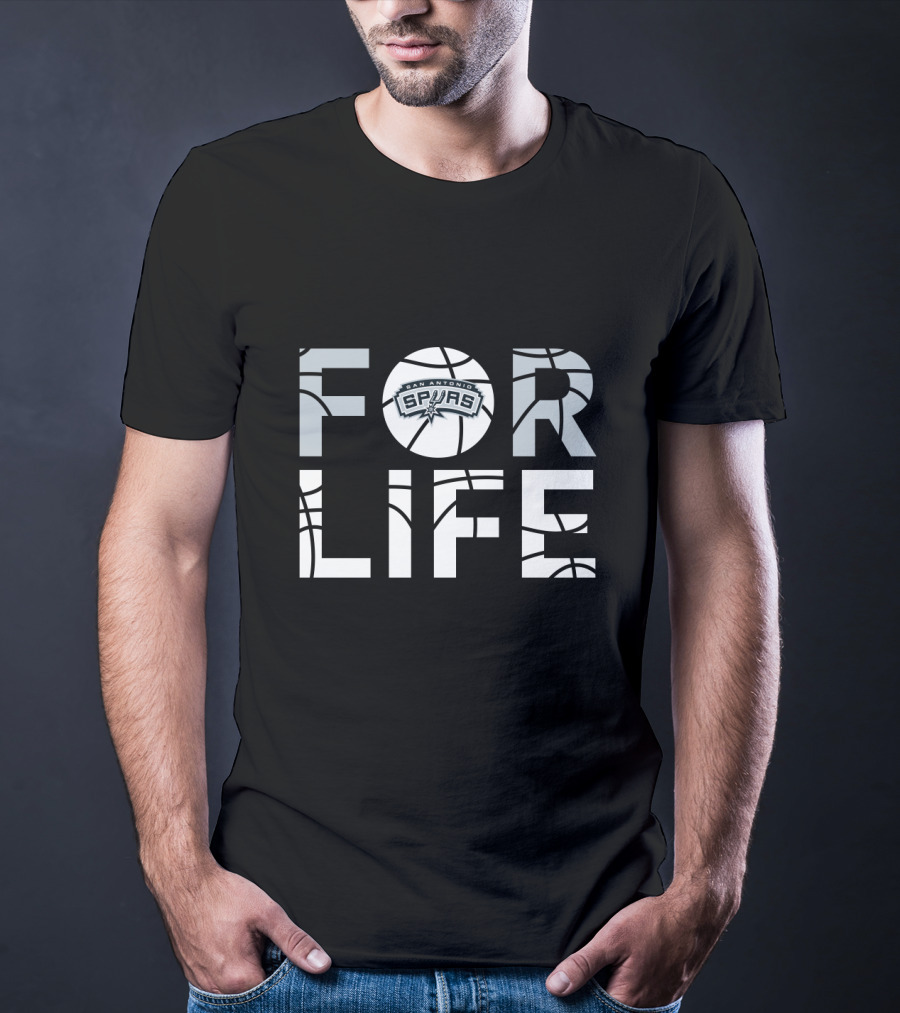 San Antonio Spurs Basketball For Life Fan Loyalty T-Shirt