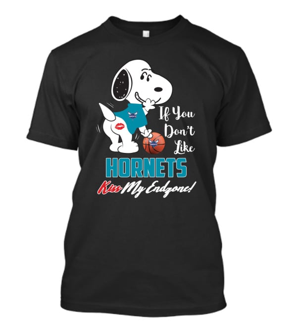 If You Don't Like Hornets Kiss My Endzone Snoopy Charlotte Hornets T-Shirt