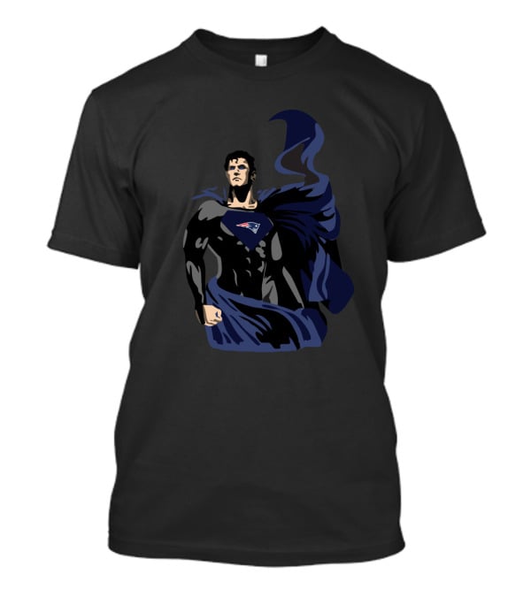 Superman New England Patriots Fan Symbol Crossover T-Shirt