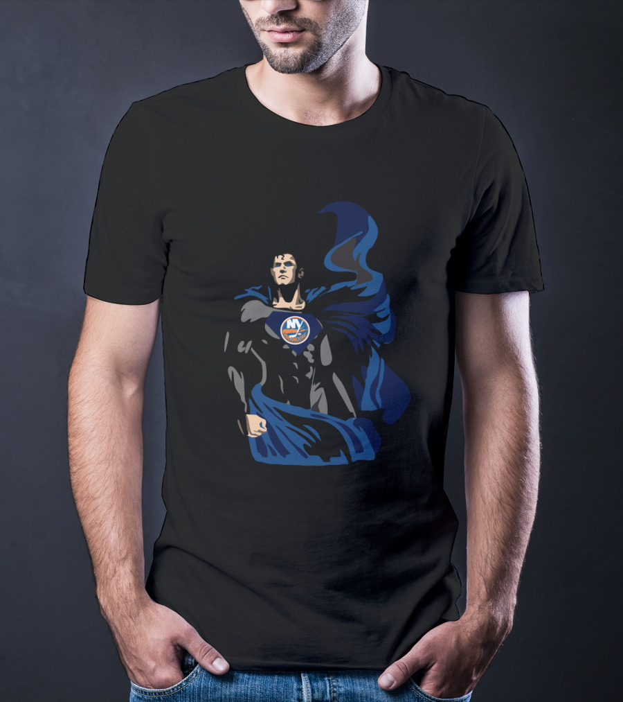 Superman New York Islanders Ny Logo Fans T-Shirt