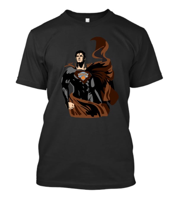 Superman Knicks Fan Gear For New York Basketball Enthusiasts T-Shirt