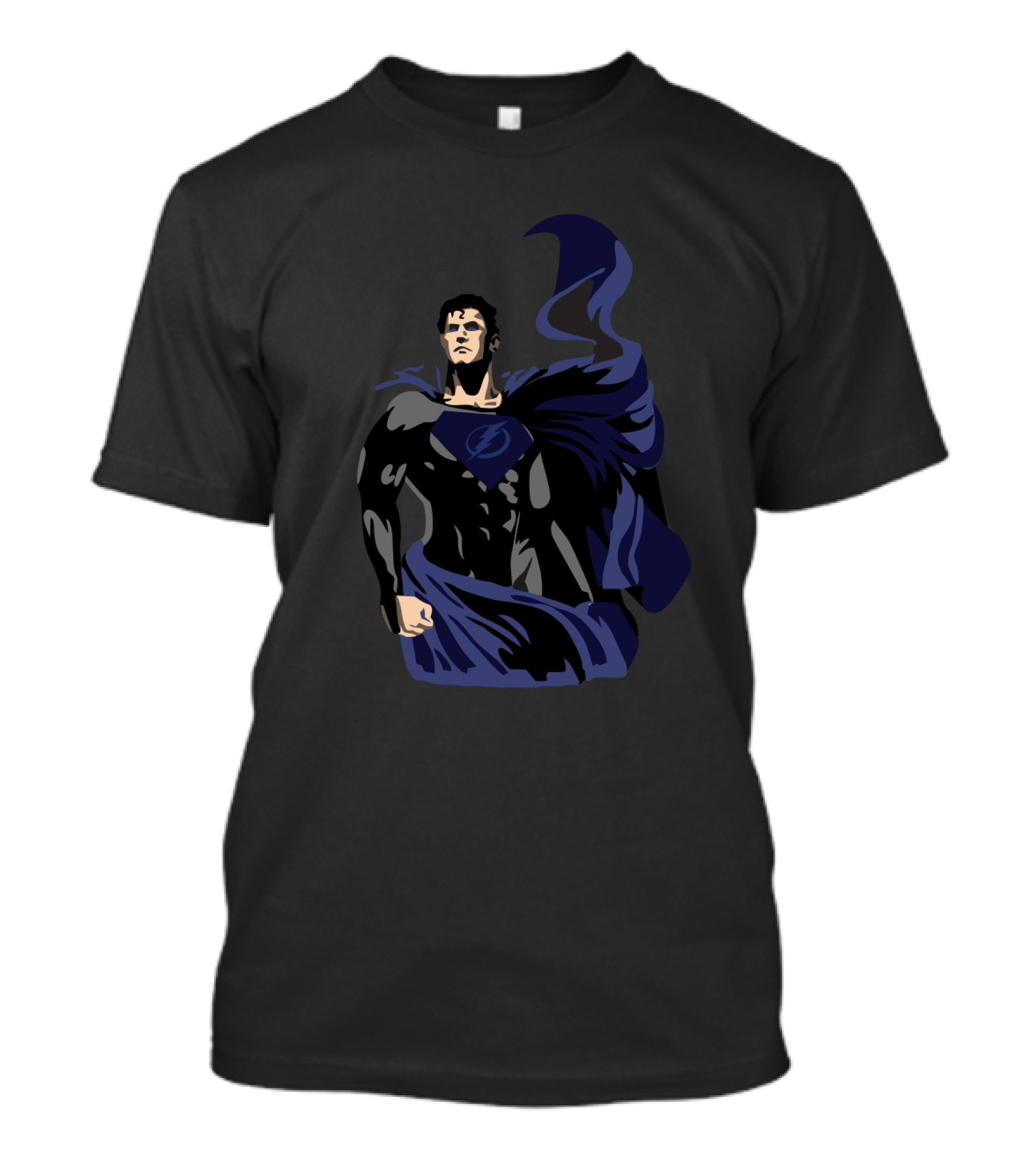 Superman Tampa Bay Lightning Fan Icon With Superhero Cape T-Shirt