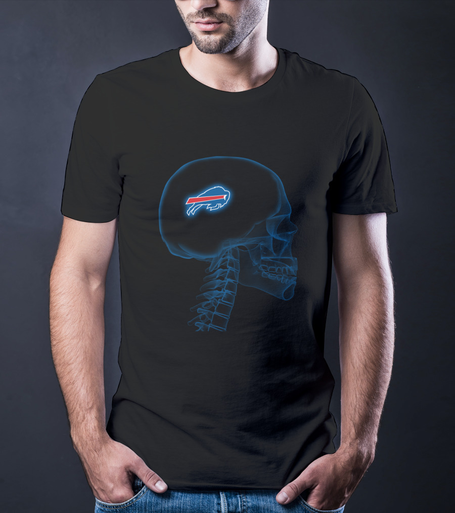 Buffalo Bills Brain X-Ray Halloween Vision For Fans T-Shirt