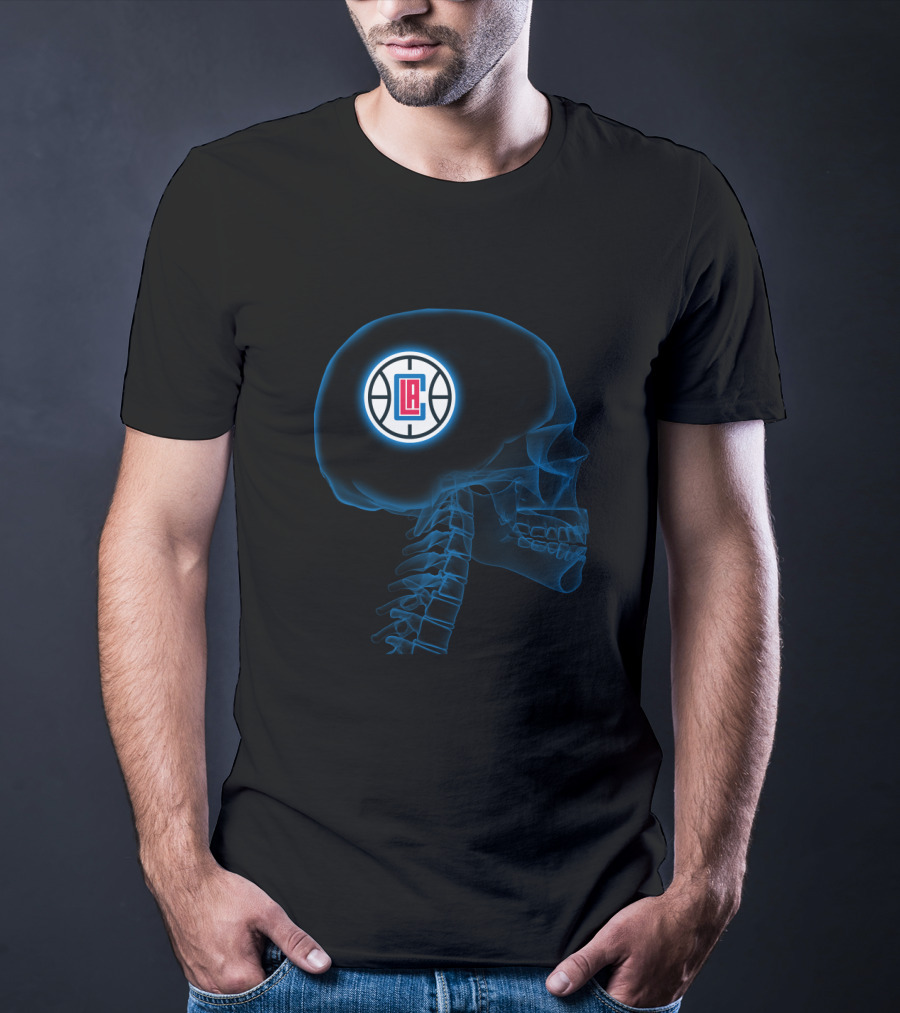 La Clippers In My Brain Halloween Fans Skull T-Shirt