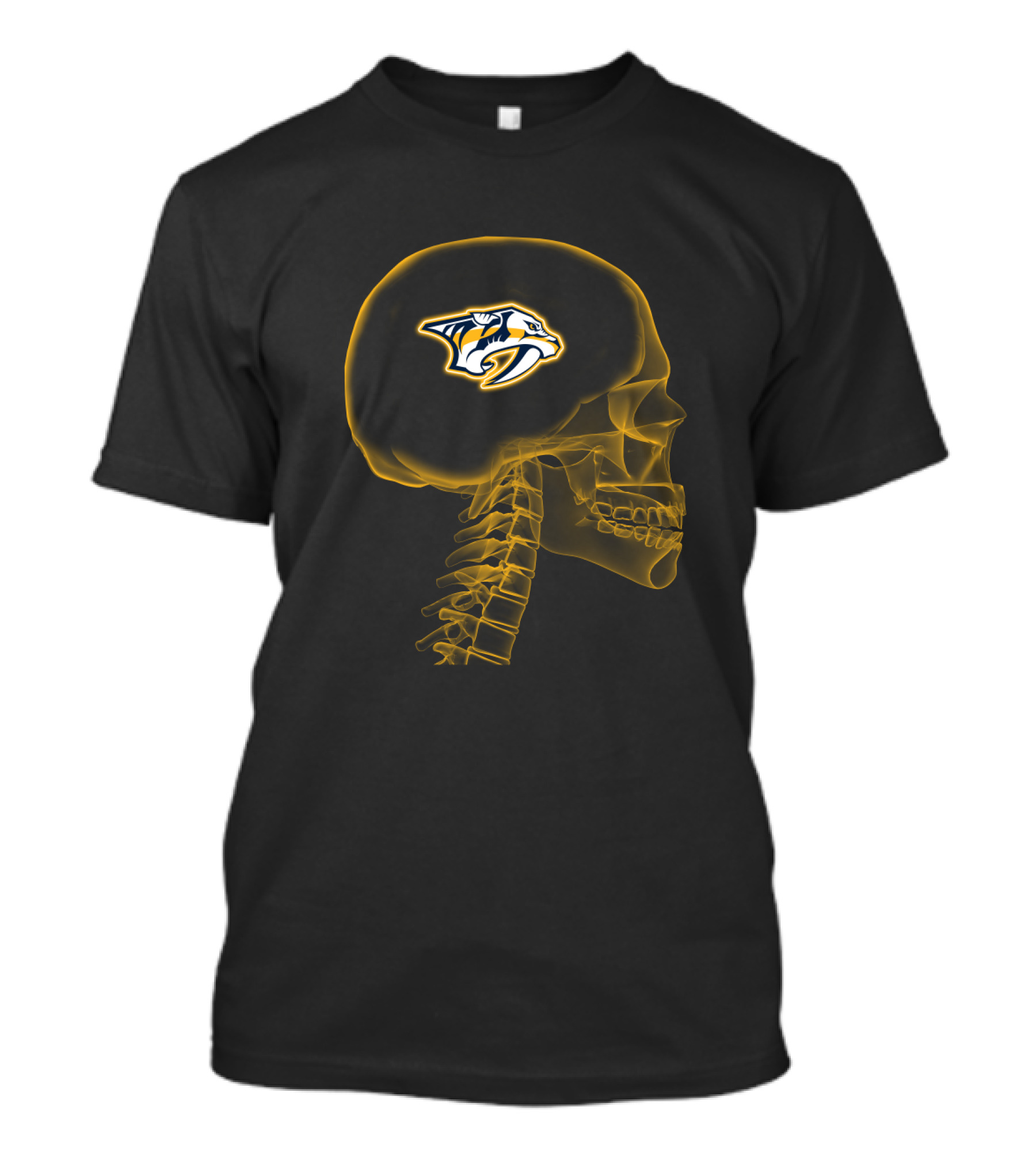 Nashville Predators Brain X-Ray Halloween T-Shirt