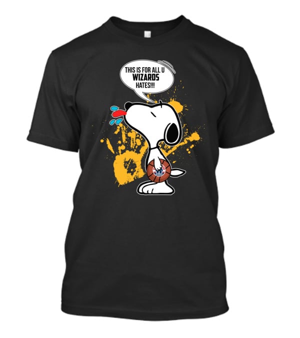 Snoopy This Is For All U Wizards Haters Basketball T-Shirt