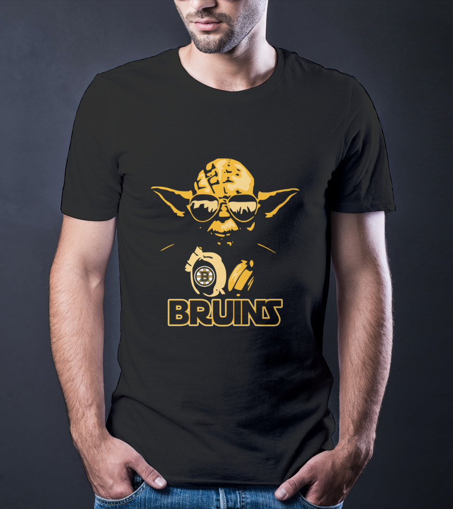 Yoda Star Wars Boston Bruins Fans Bruins T-Shirt