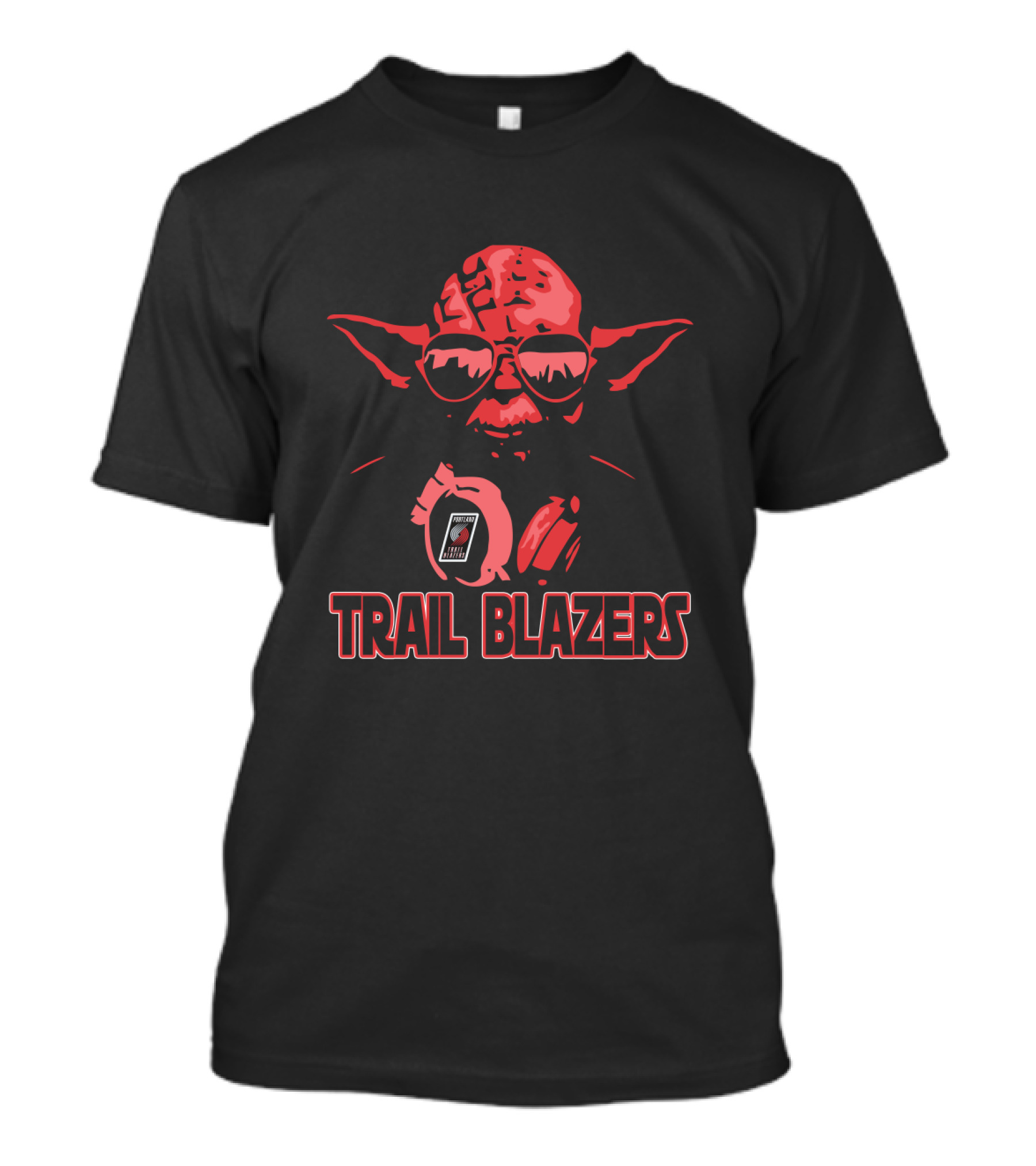 Yoda Trail Blazers Portland Star Wars T-Shirt