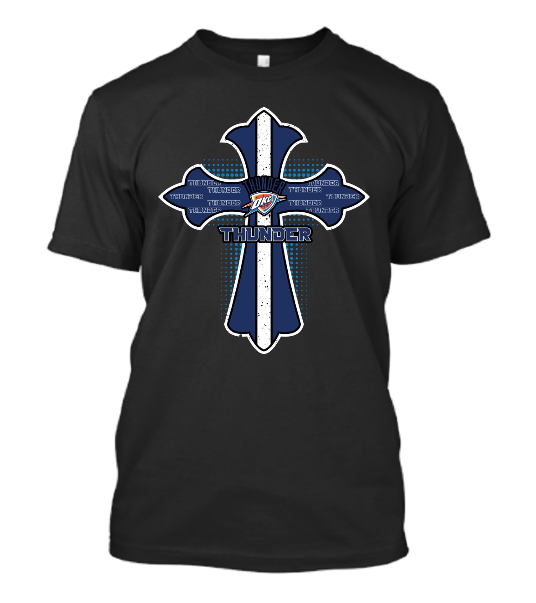 Cross Jesus Oklahoma City Thunder Thunder Thunder Thunder Okc Thunder Thunder Thunder Thunder Thunder Thunder Thunder T-Shirt