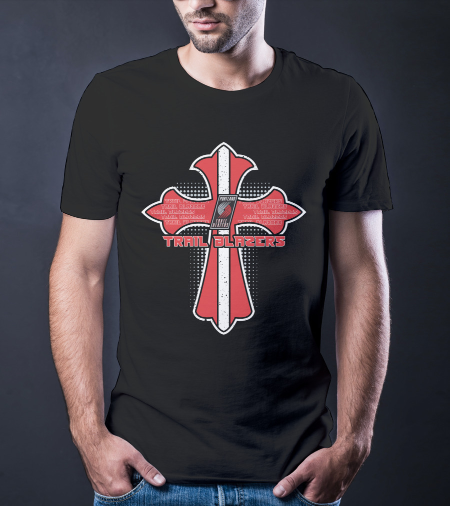 Trail Blazers Portland Cross Iconic Symbol T-Shirt
