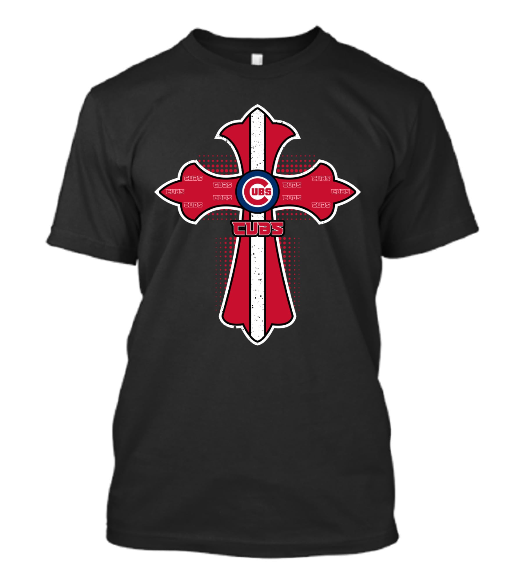 Chicago Cubs Christian Cross Enthusiasts T-Shirt