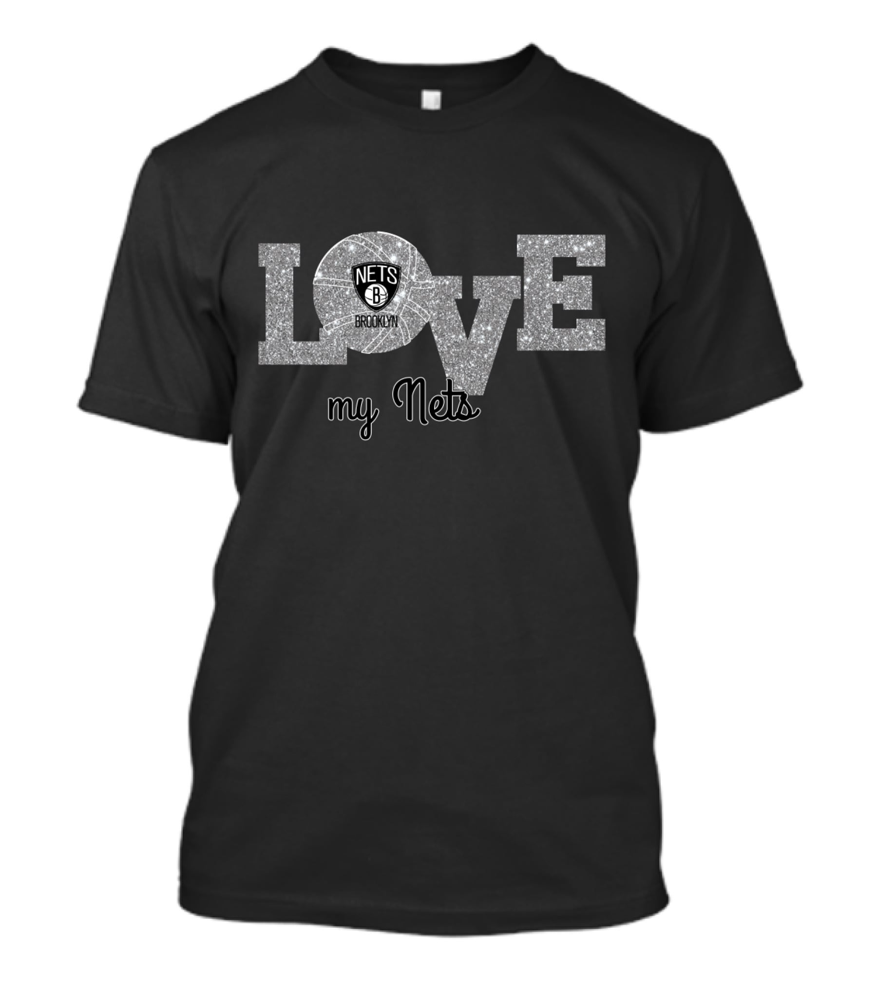Love My Nets Brooklyn Nets Fans Basketball Enthusiasts T-Shirt