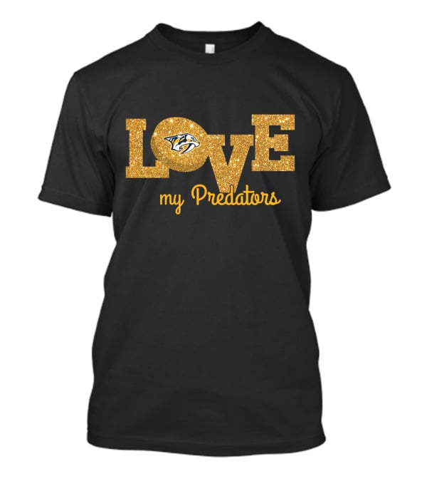 My Nashville Predators Love Glitter Display T-Shirt