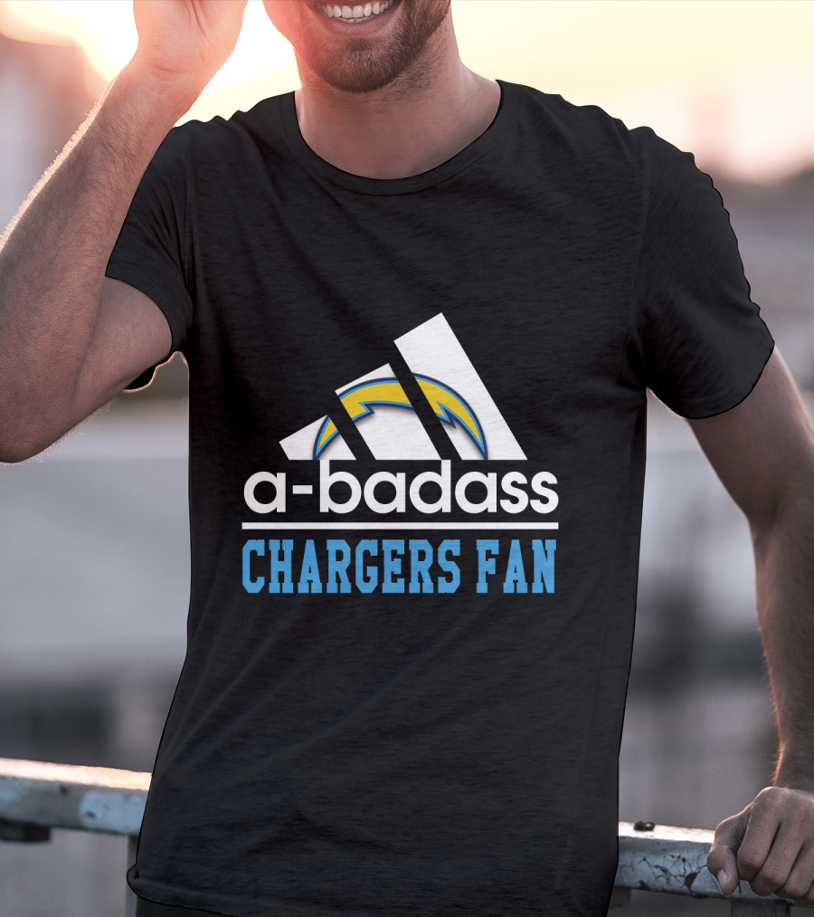 A-Badass Los Angeles Chargers Fan T-Shirt