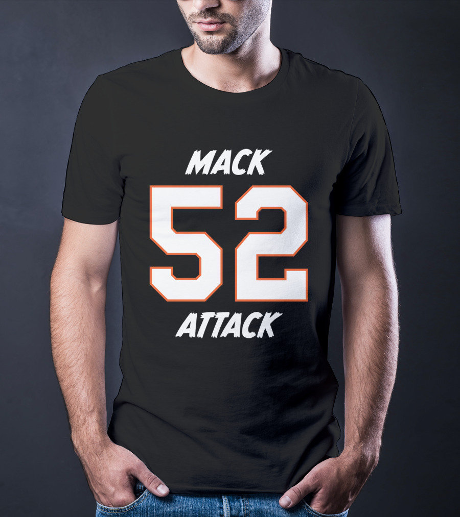 Mack Attack 52 Football Chicago Player Fan Gear T-Shirt
