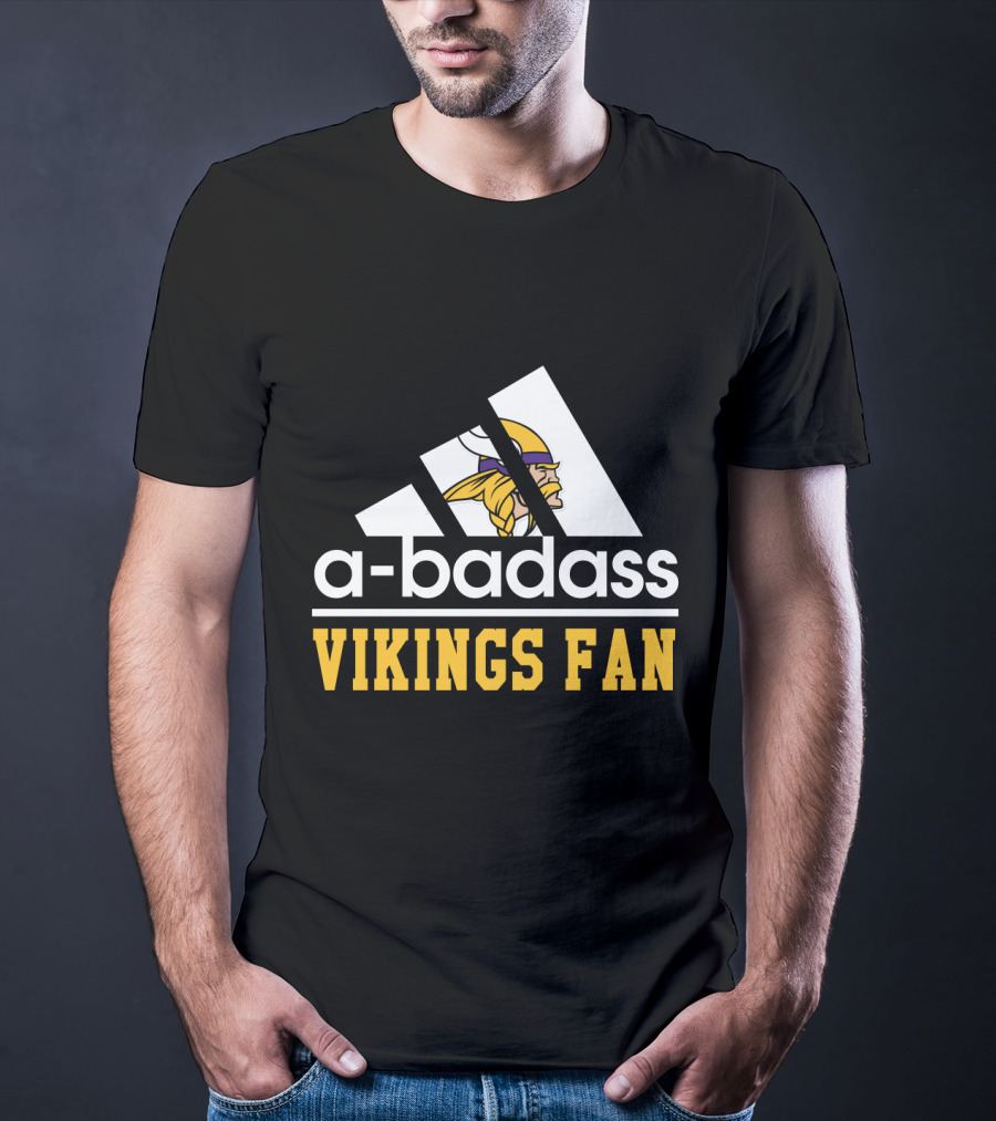 A-Badass Vikings Fan Minnesota Cool For Fans T-Shirt