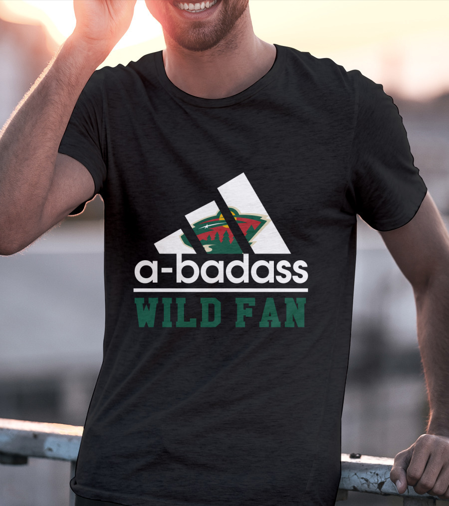 A-Badass Minnesota Wild Fan Hockey Enthusiast T-Shirt