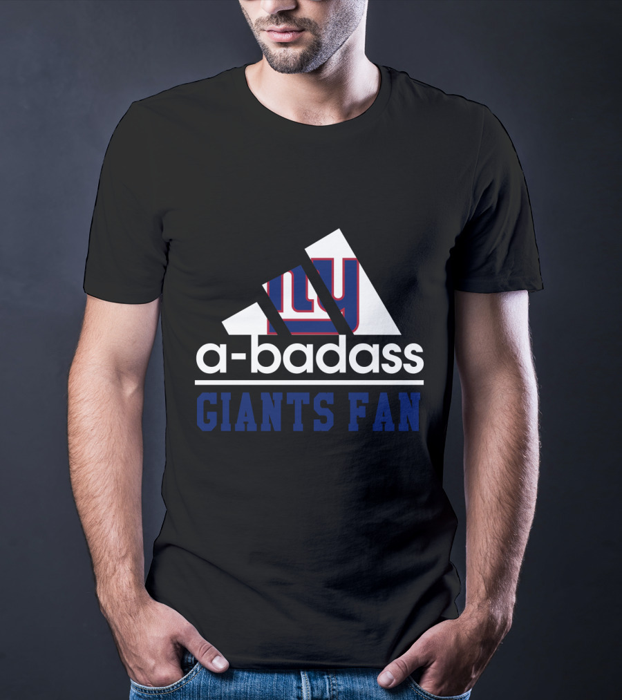New York Giants A-Badass Giants Fan T-Shirt