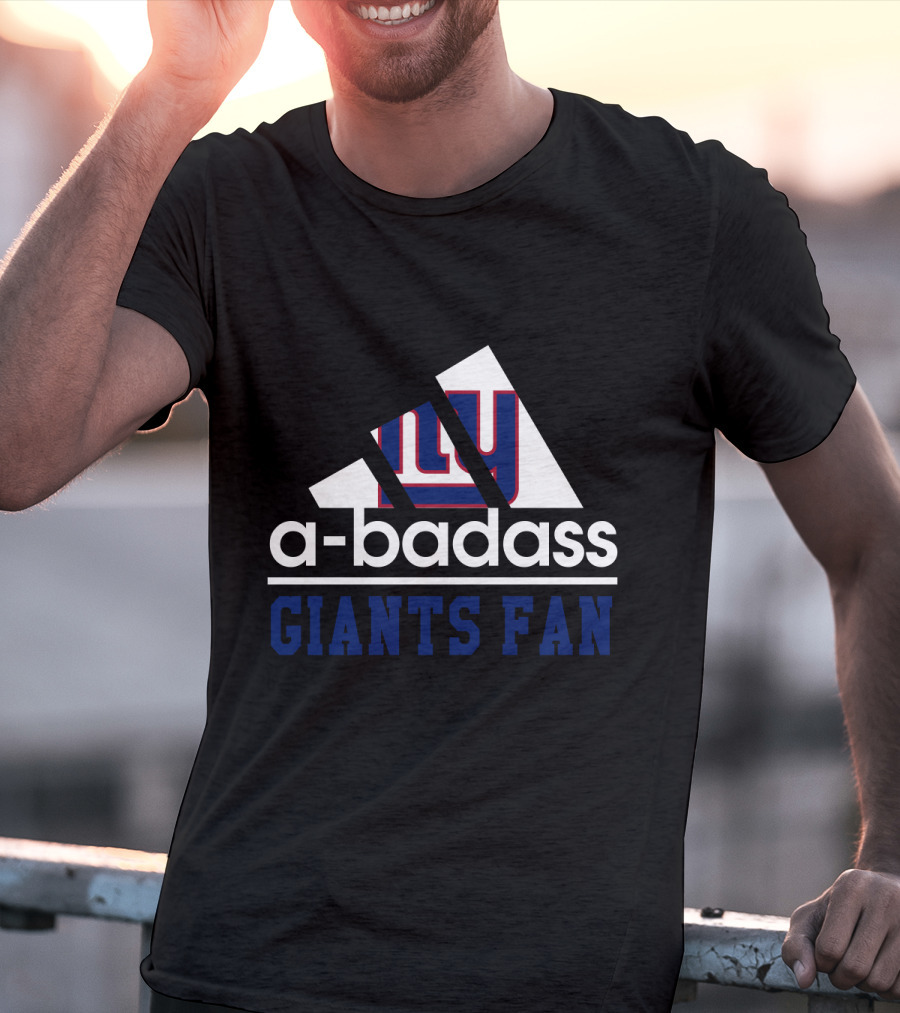 New York Giants A-Badass Giants Fan T-Shirt