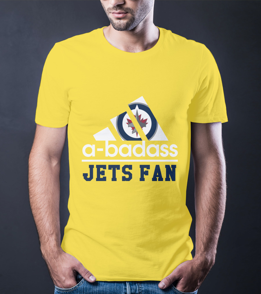 Jets Fan A-Badass Winnipeg Logo Cool T-Shirt