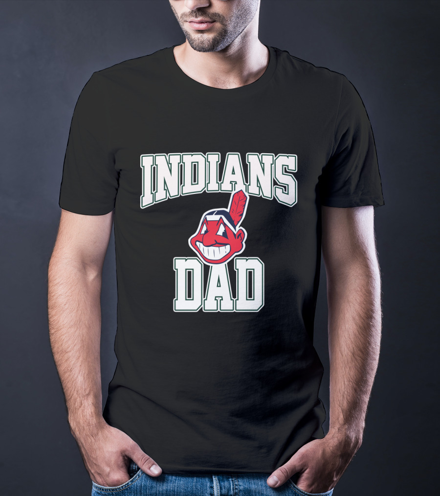 Indians Dad Cleveland Baseball Logo Enthusiast T-Shirt