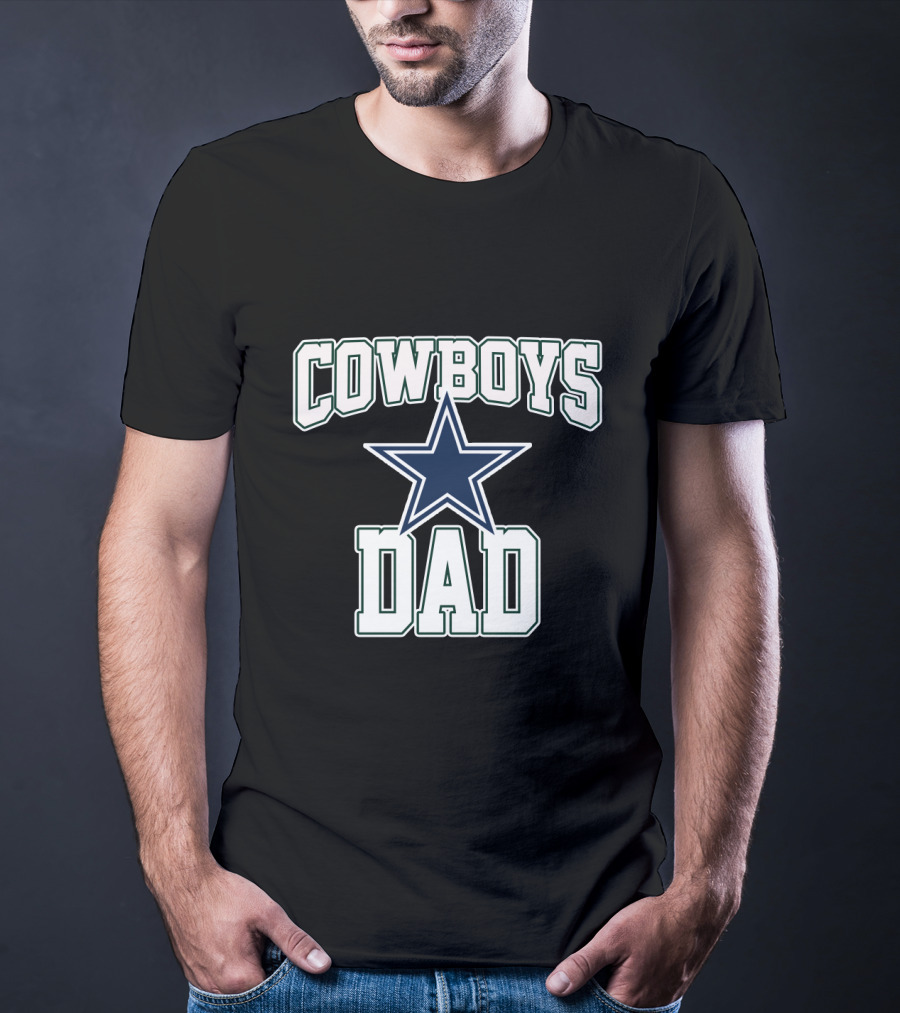 Dallas Cowboys Dad Father's Day Star T-Shirt